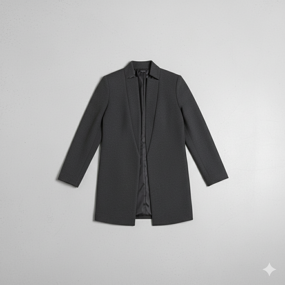 Damen Wollmantel mit Stehkragen | Schmaler Schnitt & Elegant | Herbst/Winter