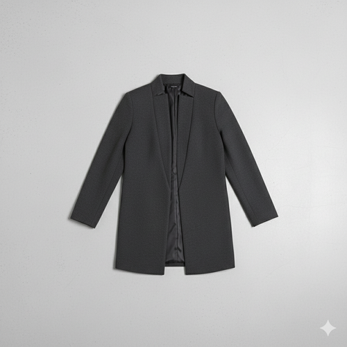 Damen Wollmantel mit Stehkragen | Schmaler Schnitt & Elegant | Herbst/Winter