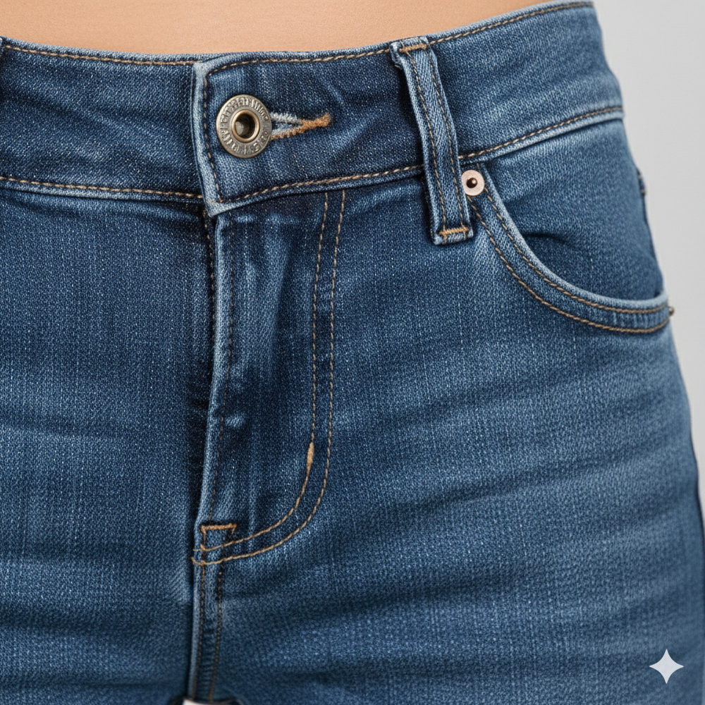 Damen Schlagjeans Low Rise | Retro Fit & Bequem