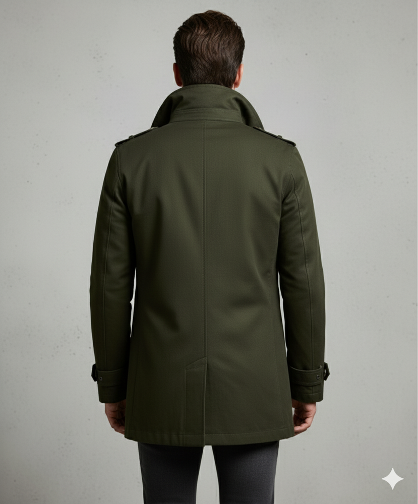 Eleganter Herren Trenchcoat mit Reverskragen | Herbst Übergang