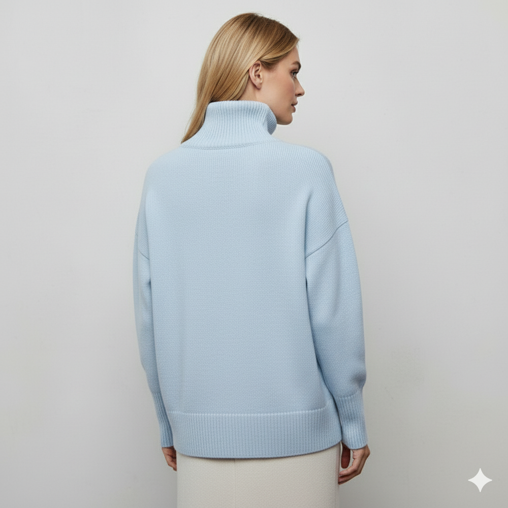 Kuscheliger Damenpullover mit Rollkragen | Warm für Herbst/Winter