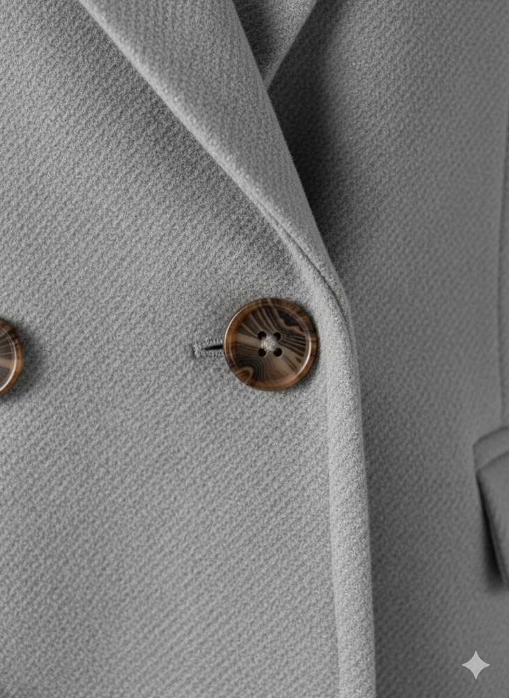 Damen Mantel mit Reverskragen | Doppelreihig & Elegant | Herbst/Winter