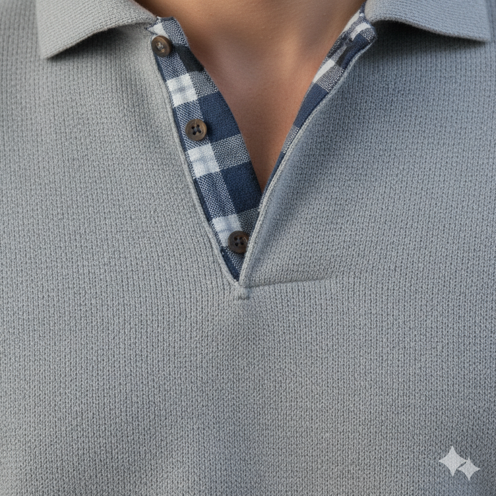 Lässiger Herrenpullover mit Reverskragen | Bequem | Freizeit