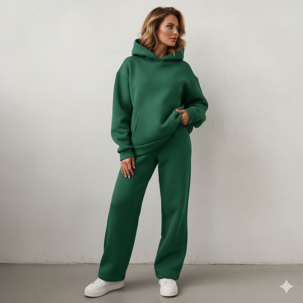 Warmer Damen Hoodie Zweiteiler | Bequem für Herbst & Winter