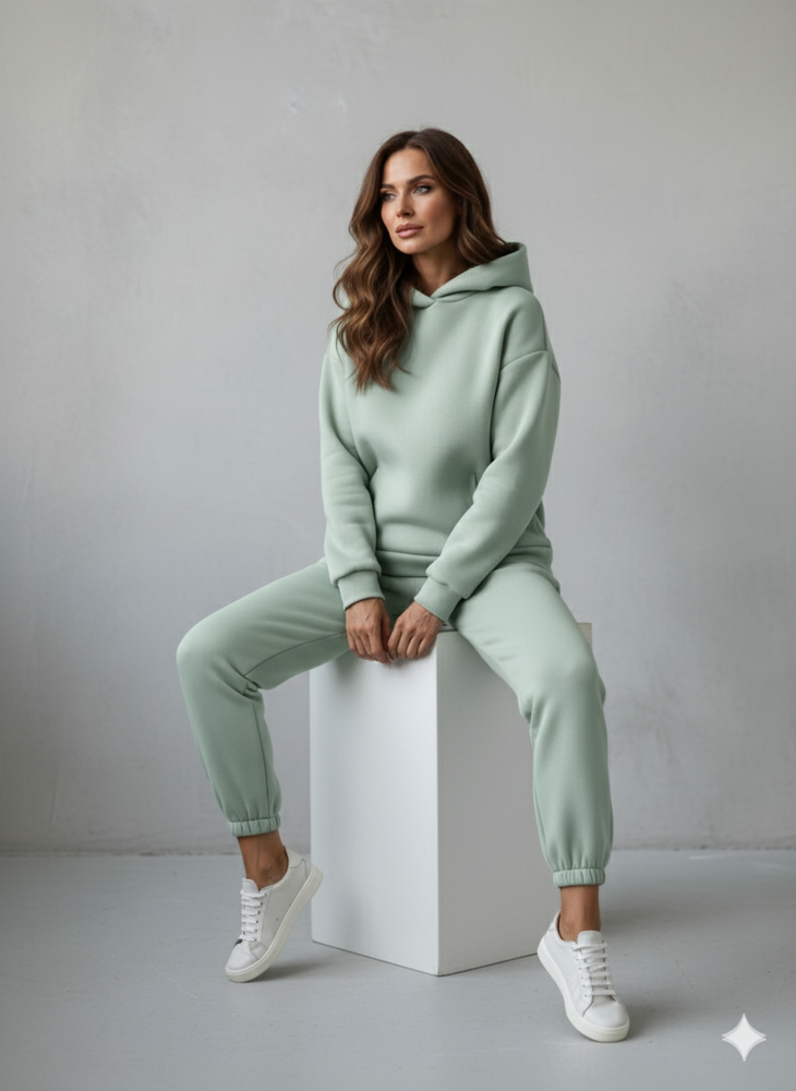 Warmer Damen Hoodie Zweiteiler | Bequem für Herbst & Winter