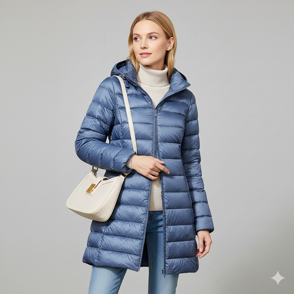 Damen Daunenjacke mit Kapuze | Leicht & Warm | Winter