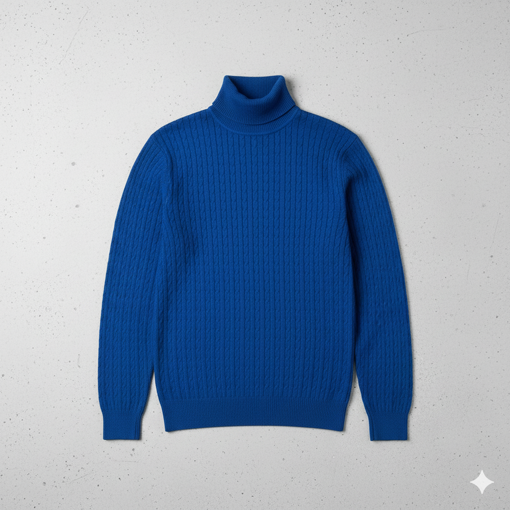 Feiner Herren Strickpullover mit Rollkragen