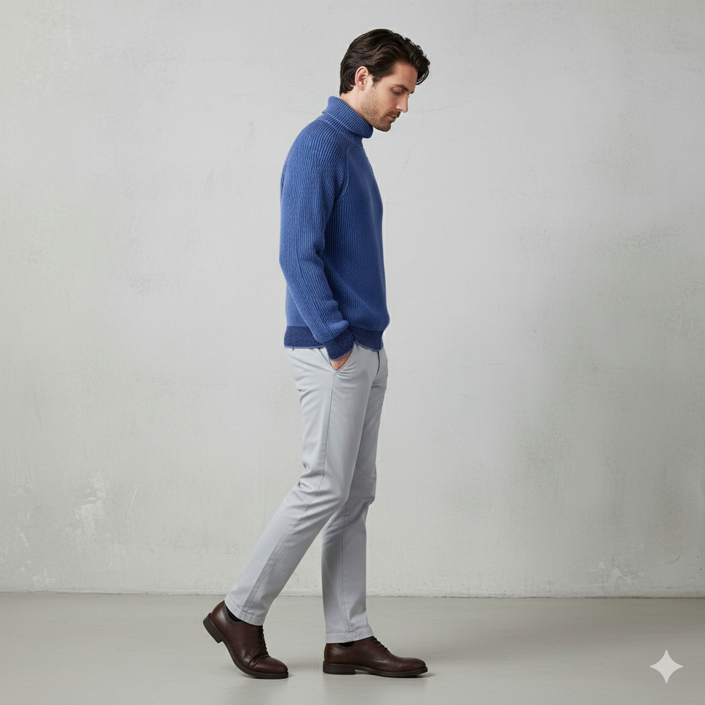 Herren Strickpullover mit Rollkragen | Warm & Elegant | Winter