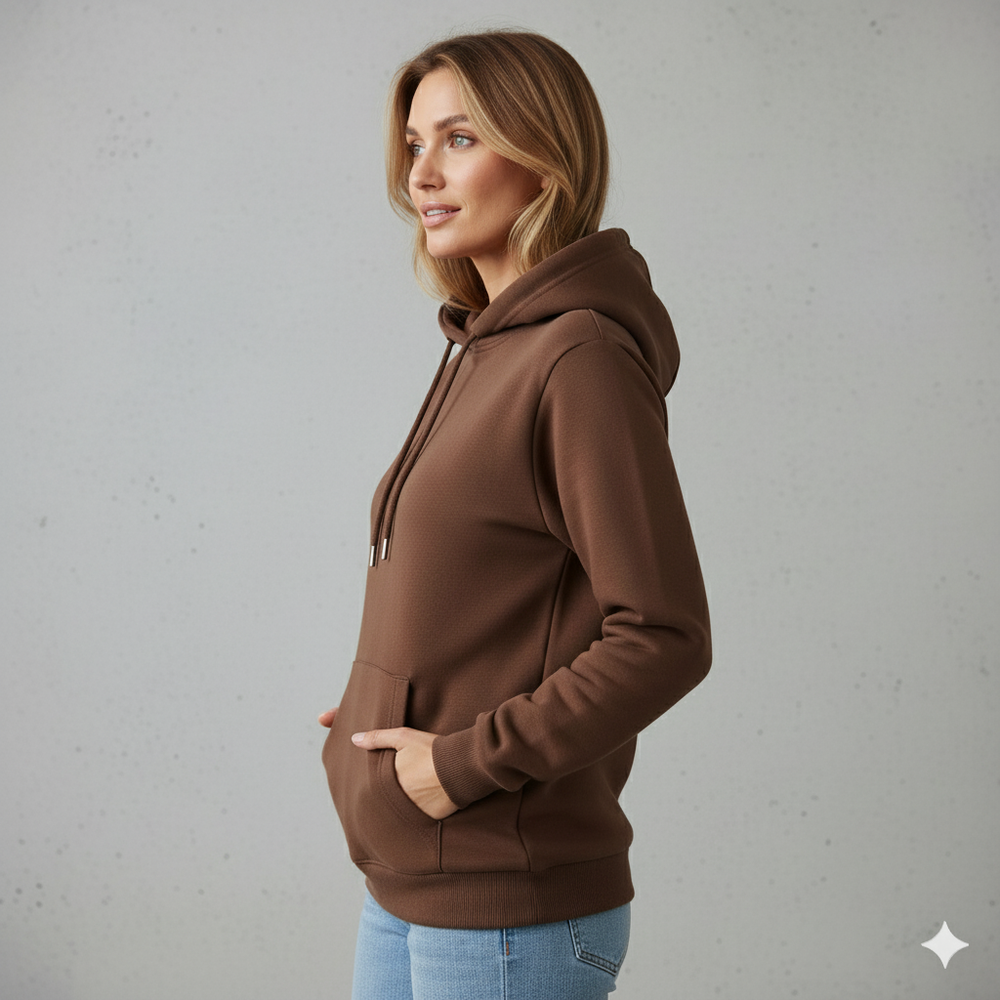 Lässiger Damen Hoodie mit Rückendruck