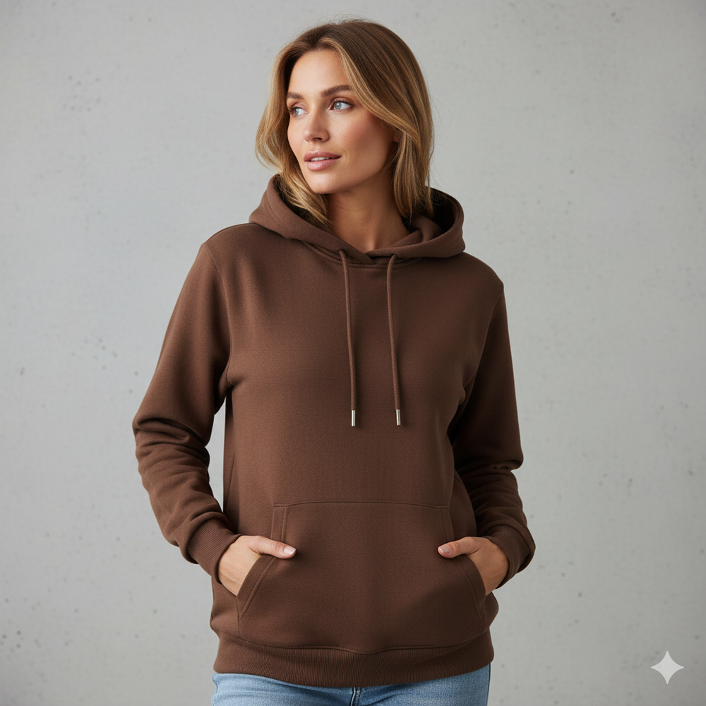 Lässiger Damen Hoodie mit Rückendruck