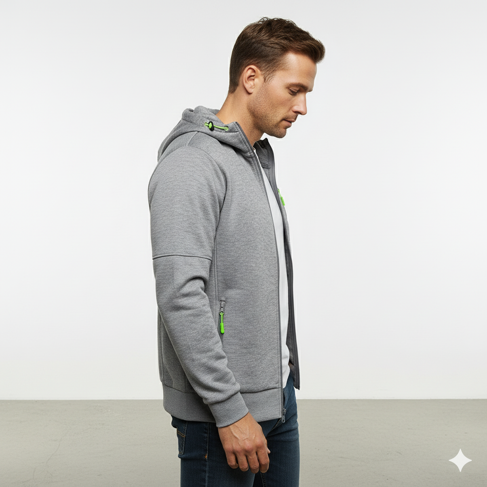 Fleecejacke für Herren mit Kapuze | Warm & Bequem | Herbst