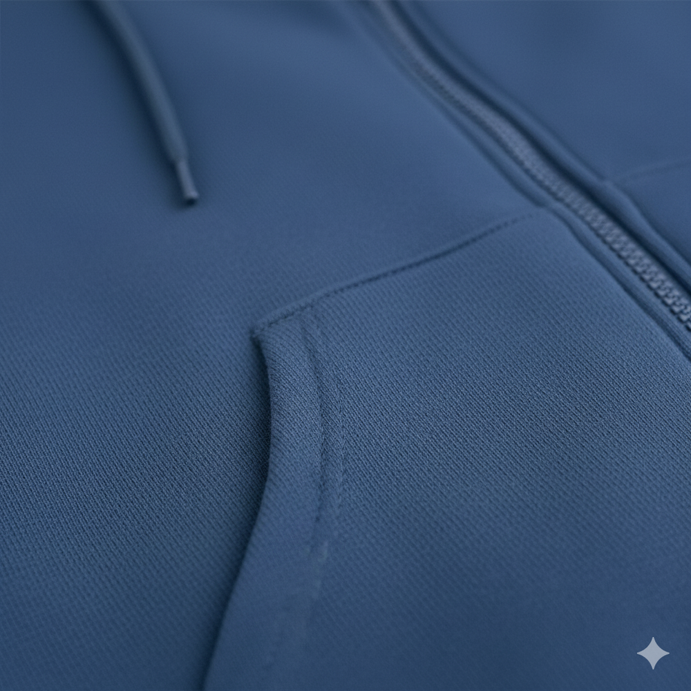 Kurz geschnittener Damen Hoodie mit Reißverschluss