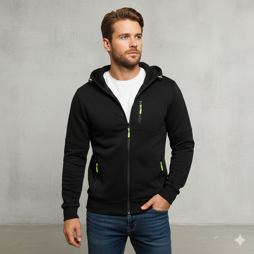 Fleecejacke für Herren mit Kapuze | Warm & Bequem | Herbst