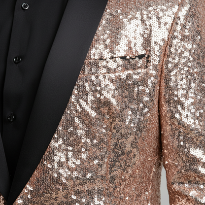 Herren Sakko mit Pailletten | Festlich & Elegant | Slim Fit
