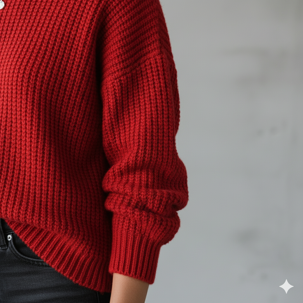 Locker gestrickter Damenpullover | Oversize & Freizeit