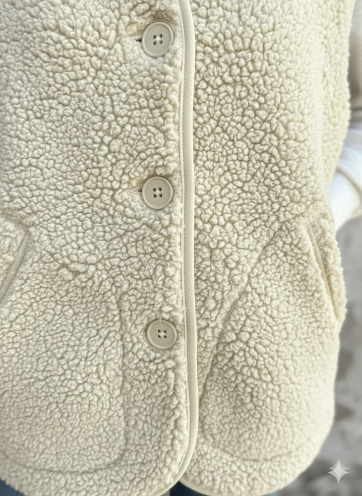 Kuschelige Damenweste mit Knöpfen | Warm für Herbst/Winter