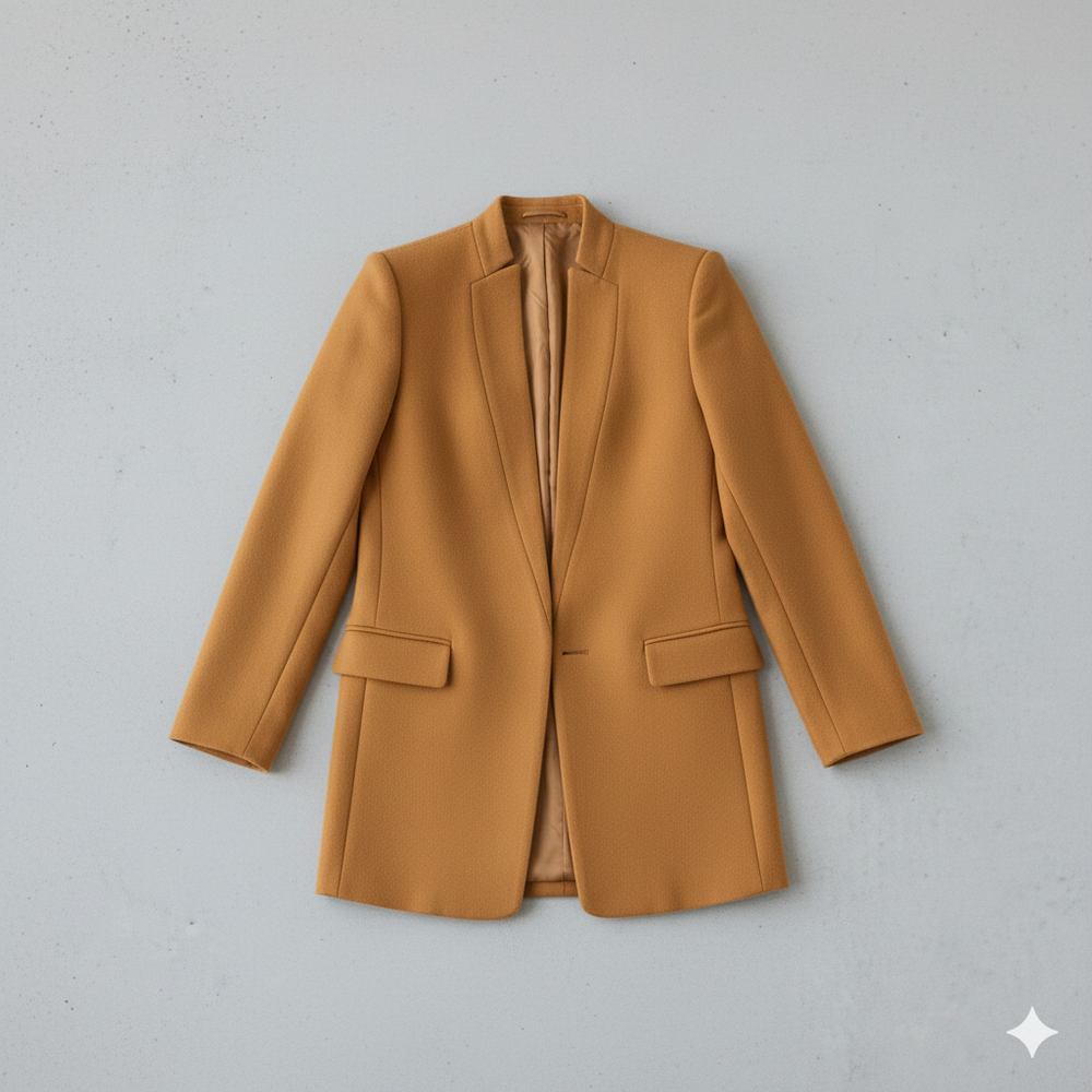 Damen Wollmantel mit Stehkragen | Schmaler Schnitt & Elegant | Herbst/Winter