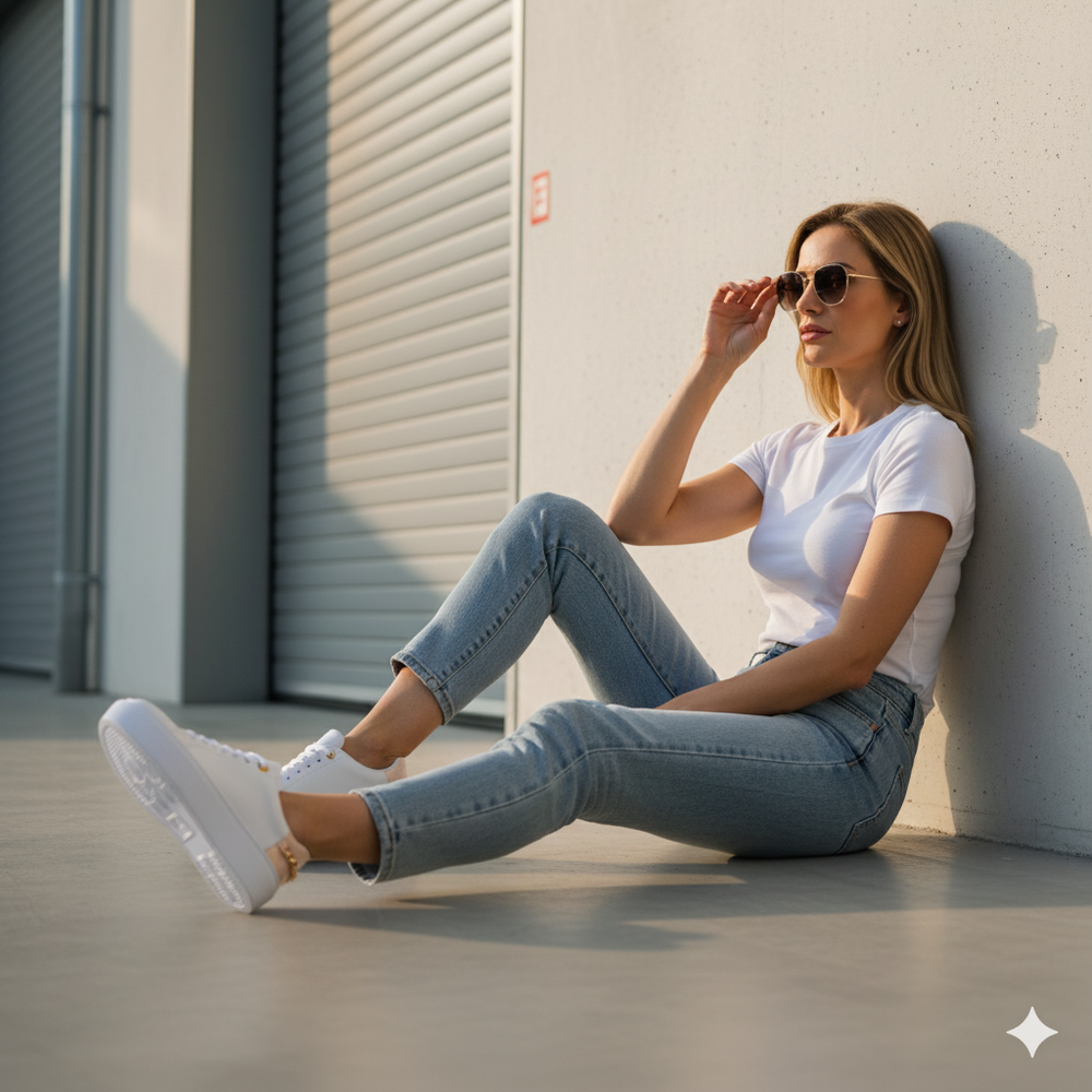Damen Sneaker mit Plateau Sohle | Elegant & Bequem