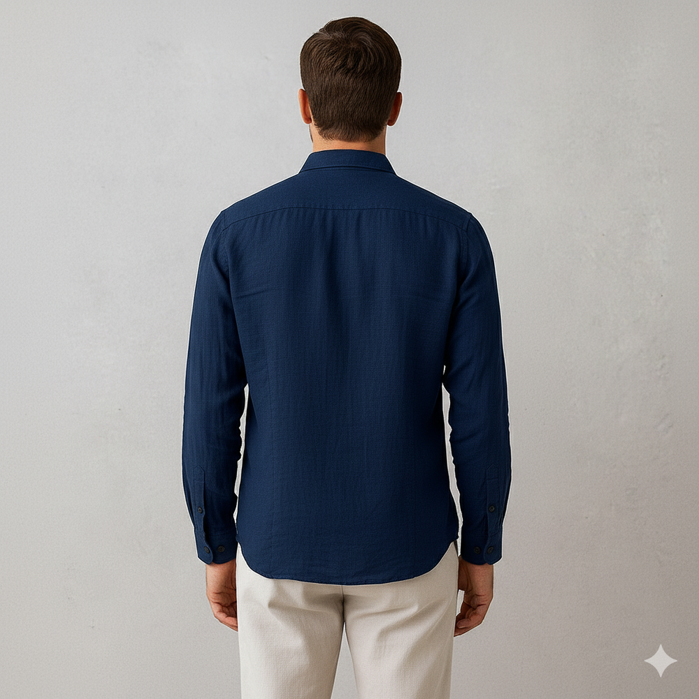 Herren Leinenhemd | Atmungsaktiv & Lässig für Herbst & Freizeit