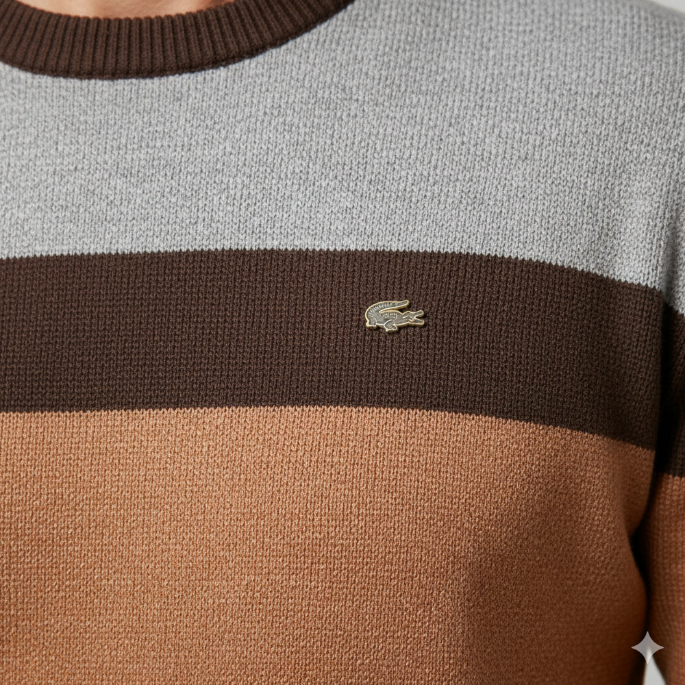 Gemusterter Strickpullover für Herren