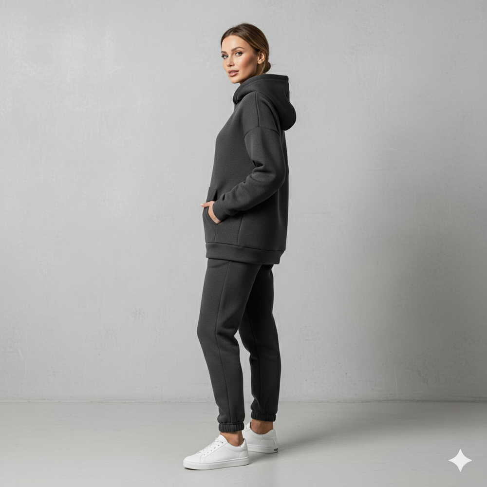 Warmer Damen Hoodie Zweiteiler | Bequem für Herbst & Winter