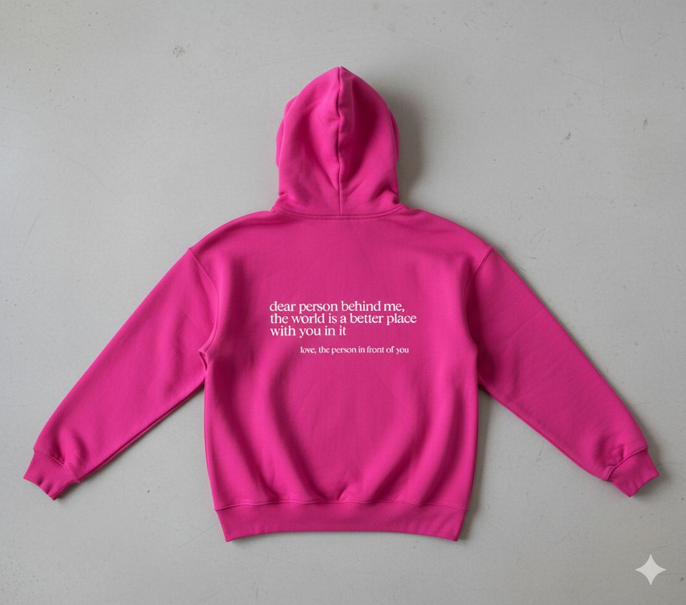 Lässiger Damen Hoodie mit Rückendruck