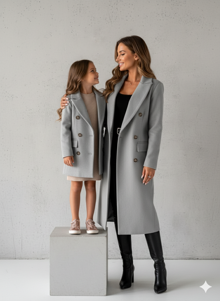 Damen Mantel mit Reverskragen | Doppelreihig & Elegant | Herbst/Winter