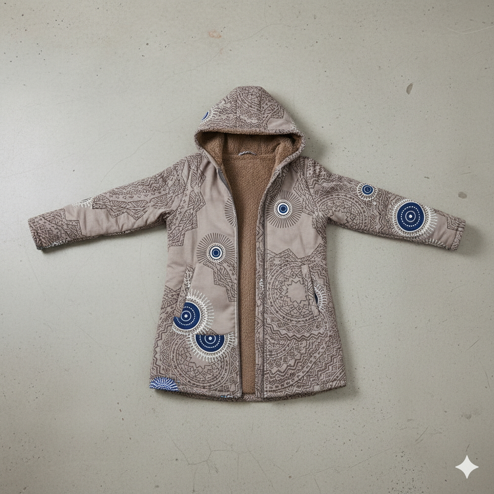 Damen Fleecejacke mit Kapuze | Plüsch & Kuschelig | Herbst/Winter