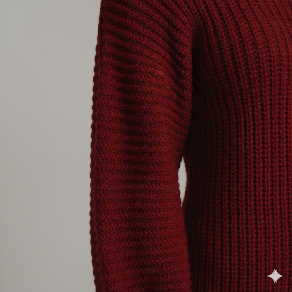 Damen Strickkleid schulterfrei | Elegant & Warm für Herbst Winter