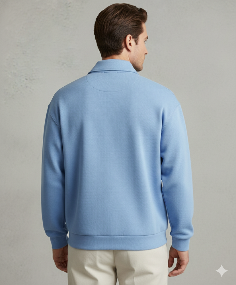 Lässiger Herrenpullover mit Reverskragen | Bequem | Freizeit