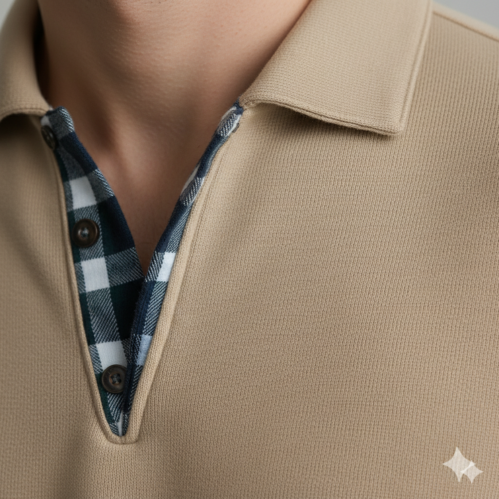 Lässiger Herrenpullover mit Reverskragen | Bequem | Freizeit