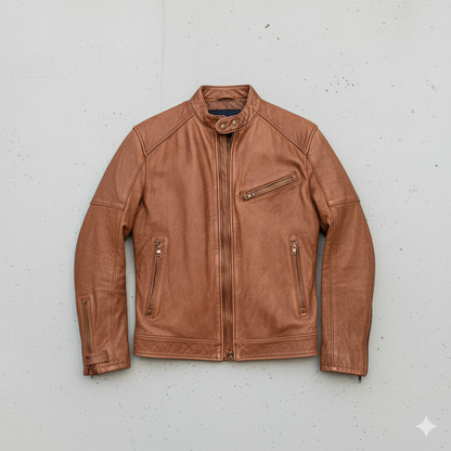 Herren Lederjacke im Biker-Stil | Modern & Lässig