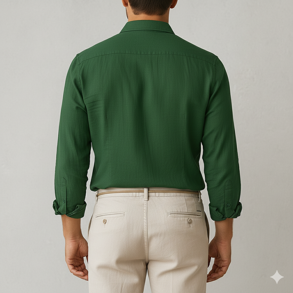 Herren Leinenhemd | Atmungsaktiv & Lässig für Herbst & Freizeit