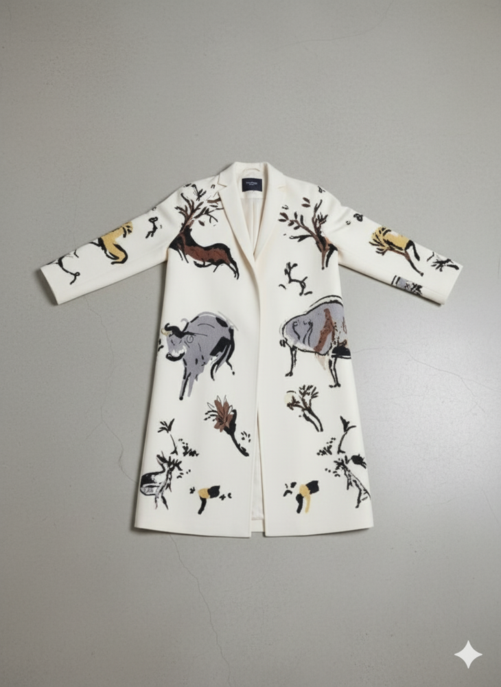 Damen Wollmantel mit Karomuster | Oversize & Warm | Winter