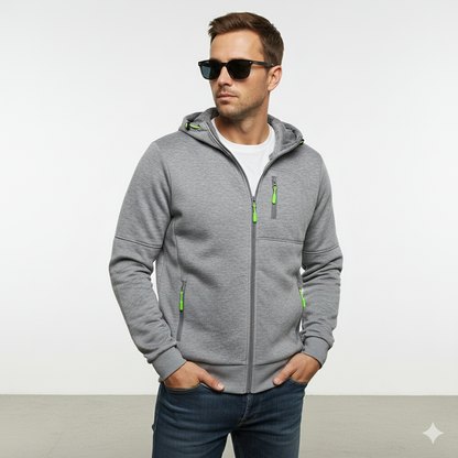 Fleecejacke für Herren mit Kapuze | Warm & Bequem | Herbst