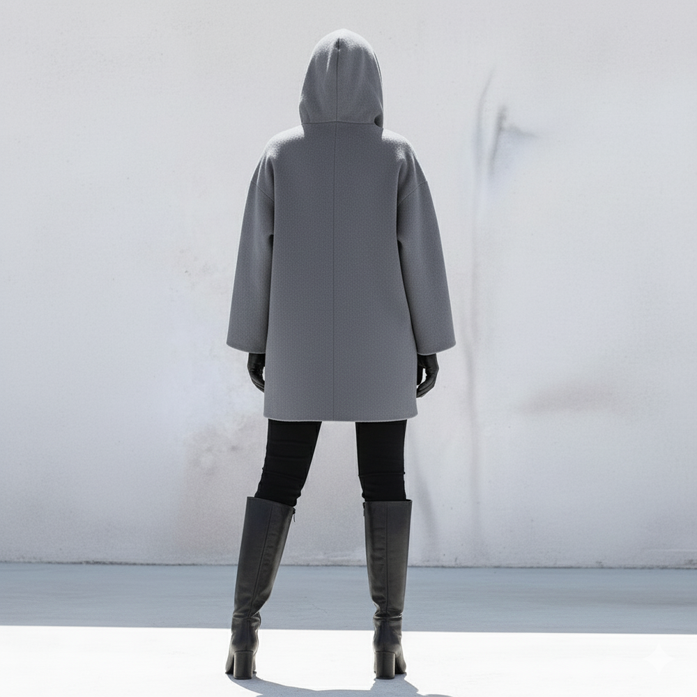 Damen Wollmantel Figurbetont Elegant | Stehkragen | Herbst Winter