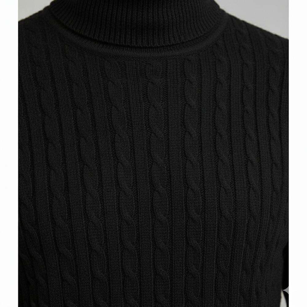 Herren Strickpullover mit Rollkragen | Slim Fit | Winter