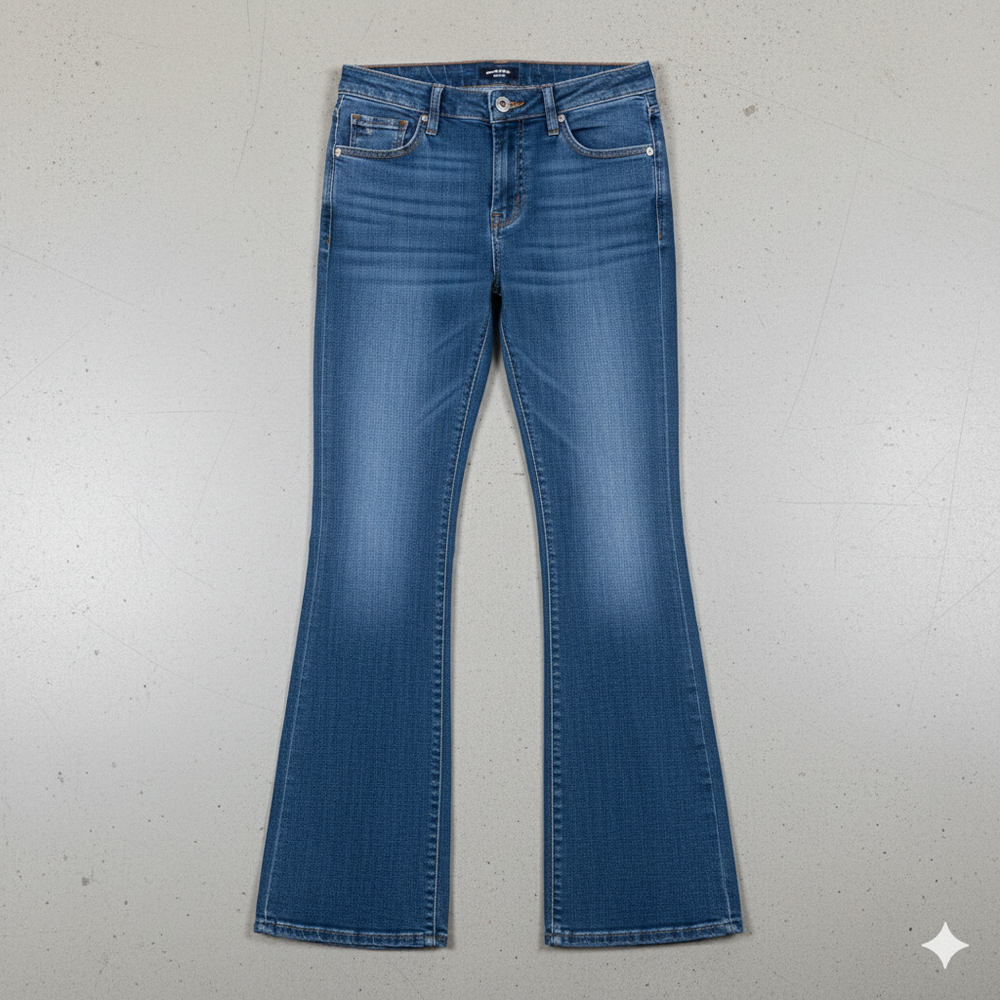 Damen Schlagjeans Low Rise | Retro Fit & Bequem