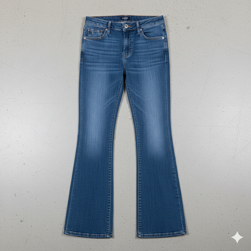 Damen Schlagjeans Low Rise | Retro Fit & Bequem