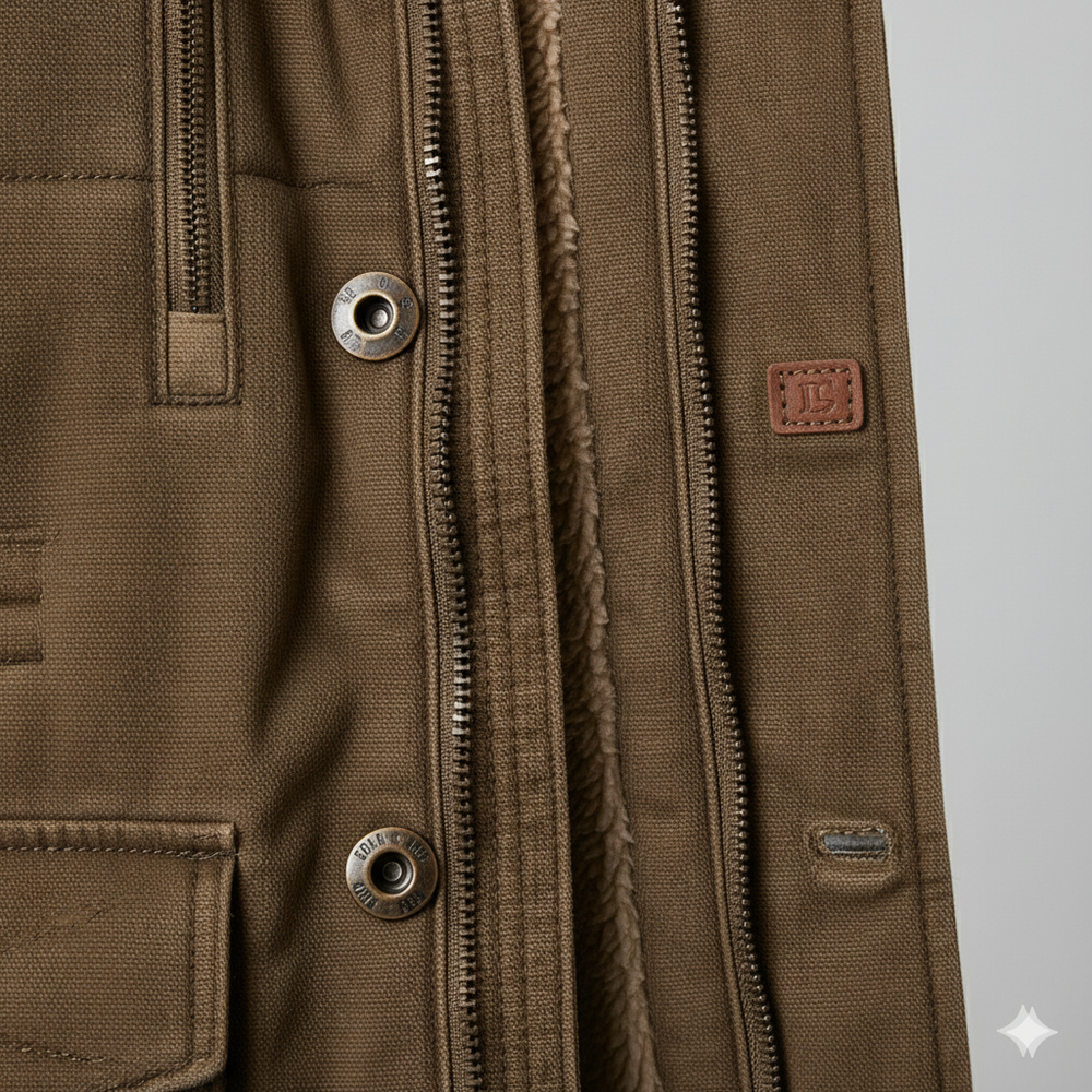 Warmer Herren Wintermantel mit Kapuze | Dick & Funktional