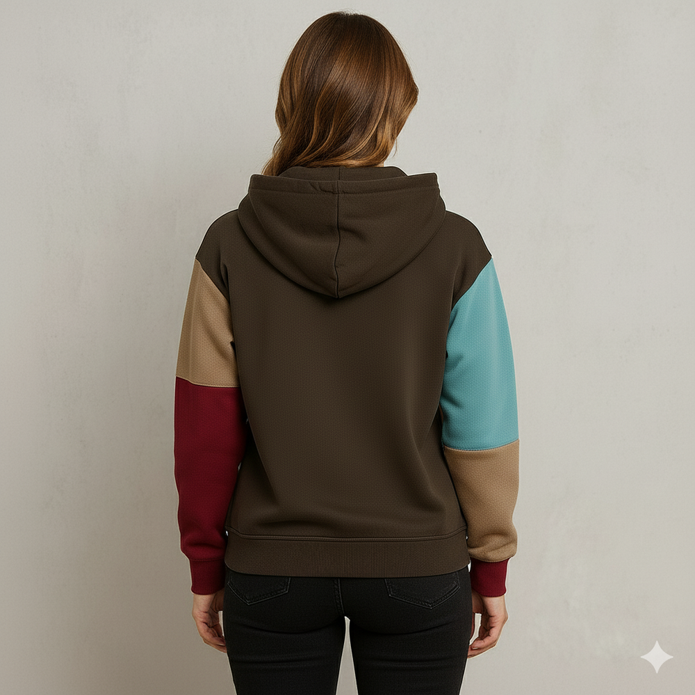 Damen Hoodie mit Colorblock Design | Lässig & Bequem