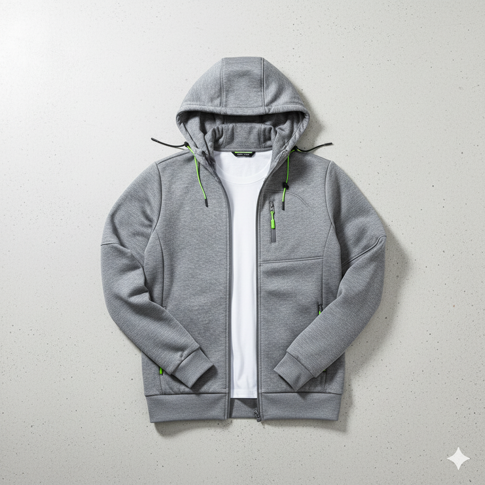 Fleecejacke für Herren mit Kapuze | Warm & Bequem | Herbst