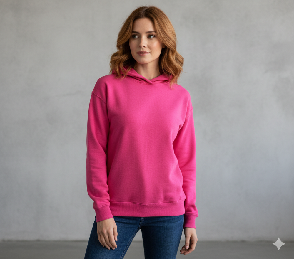 Lässiger Damen Hoodie mit Rückendruck