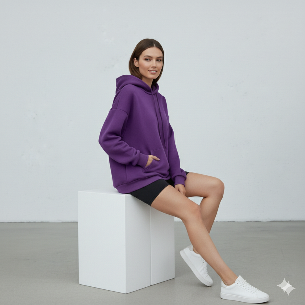 Moderner Damen Hoodie mit Statement