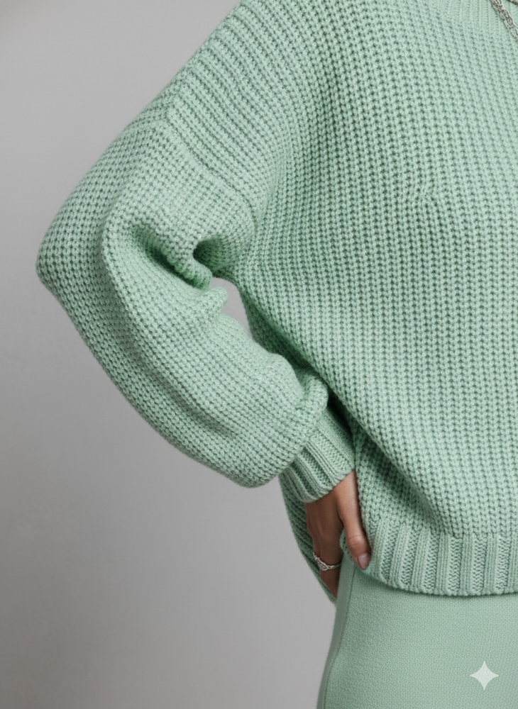 Locker gestrickter Damenpullover | Oversize & Freizeit