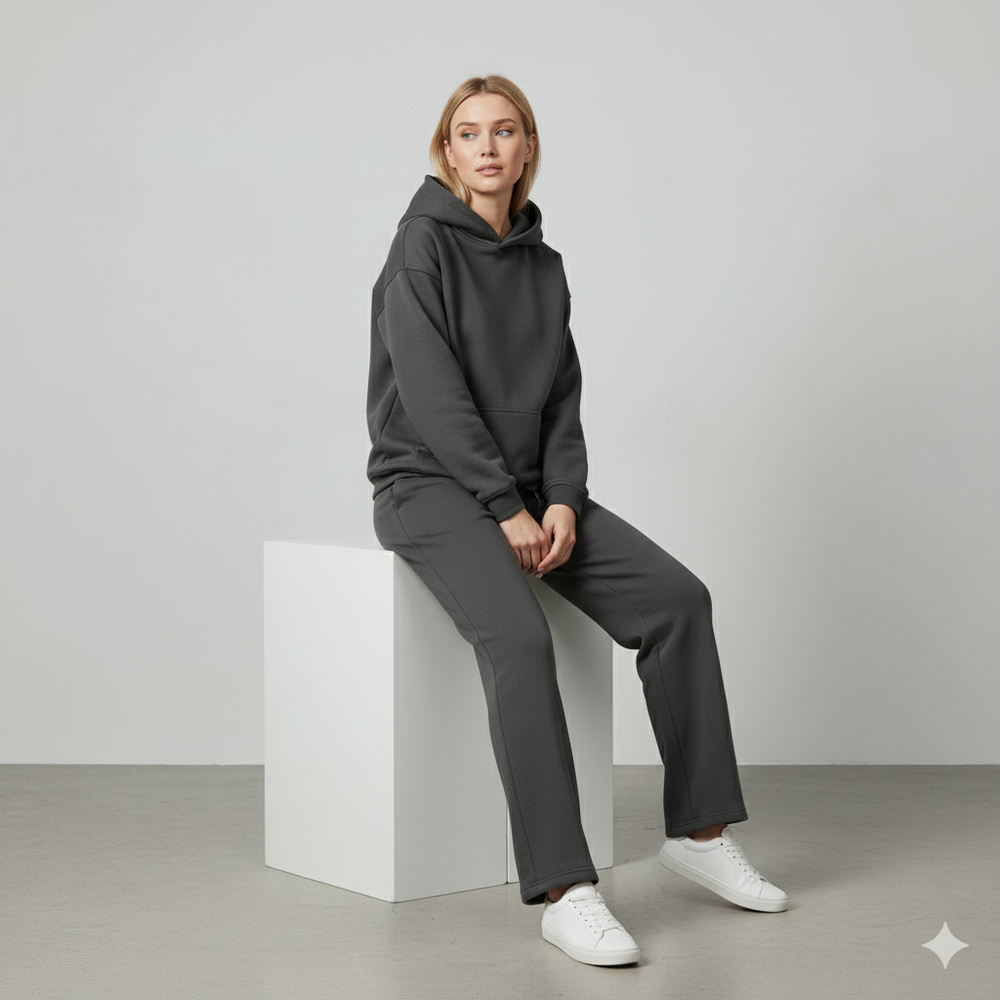 Kuscheliges Damen Set mit Hoodie & Hose