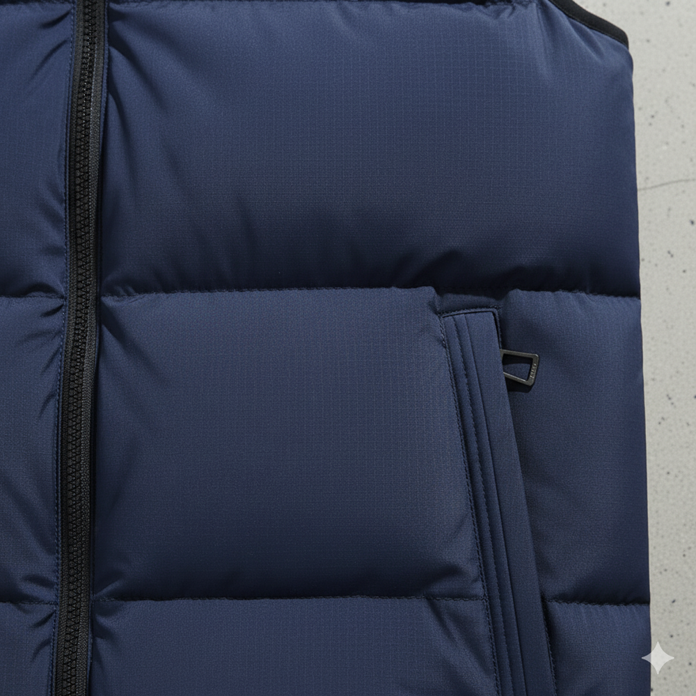 Herren Steppweste mit Kapuze | Warm & Bequem | Herbst/Winter