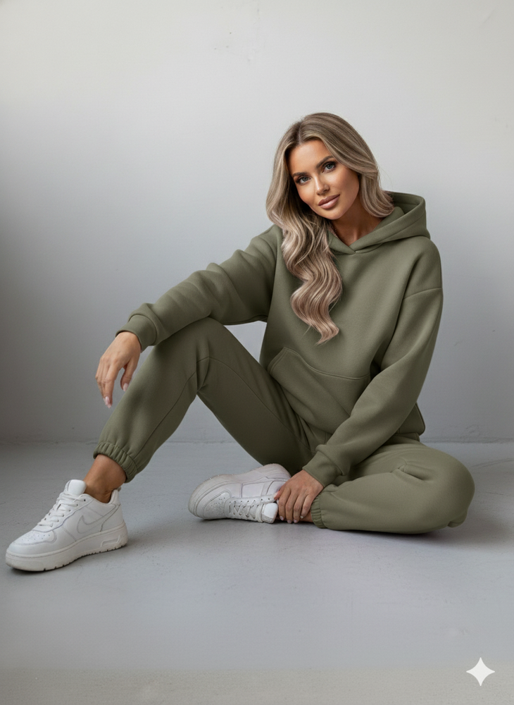 Warmer Damen Hoodie Zweiteiler | Bequem für Herbst & Winter