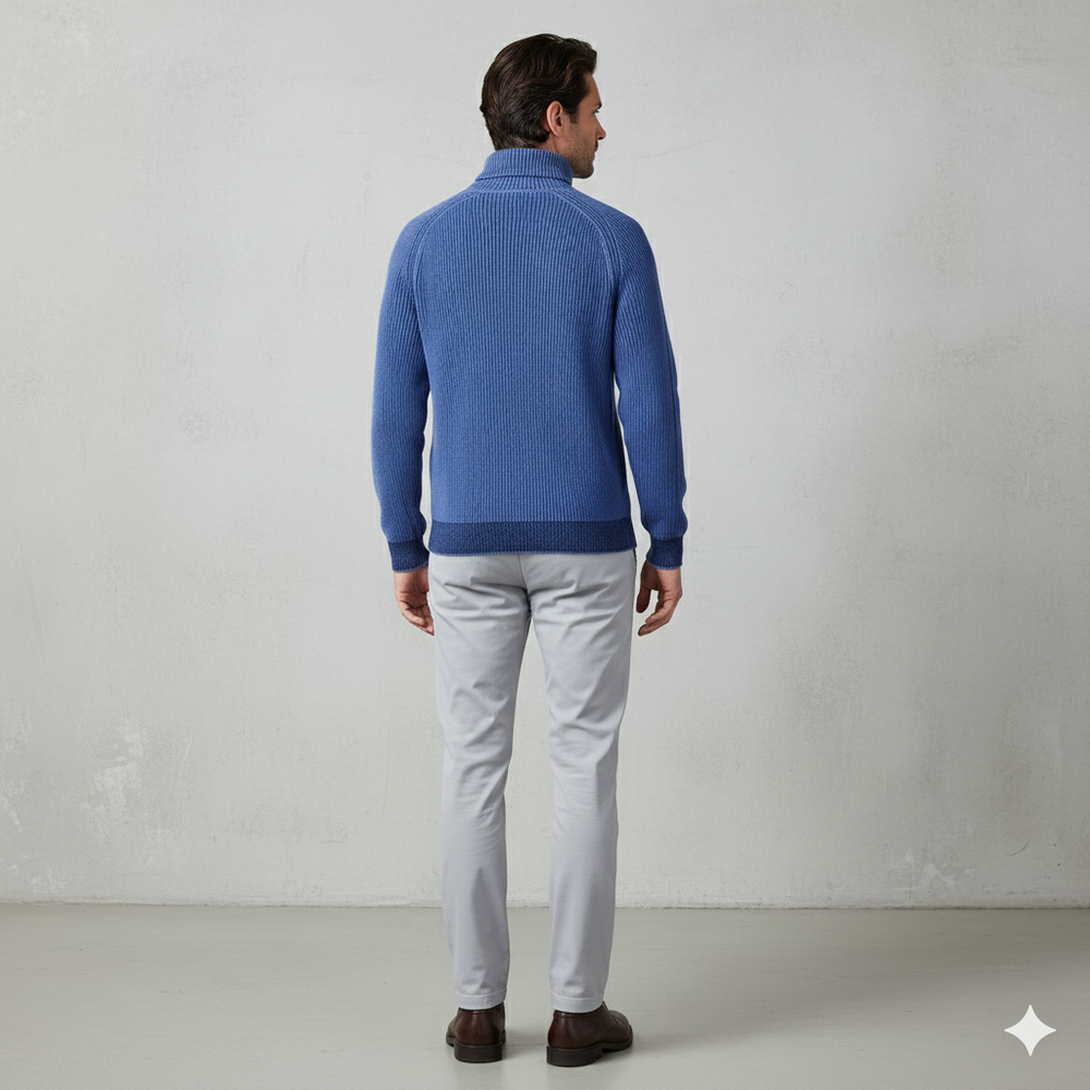 Herren Strickpullover mit Rollkragen | Warm & Elegant | Winter