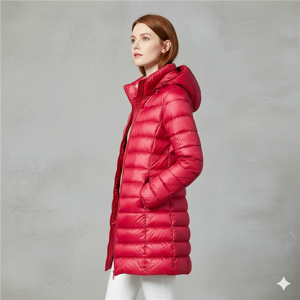 Damen Daunenjacke mit Kapuze | Leicht & Warm | Winter